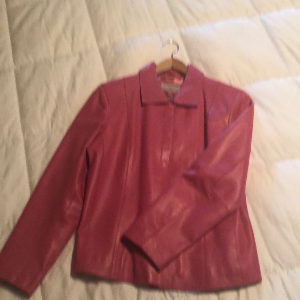 Pink Leather Jacket